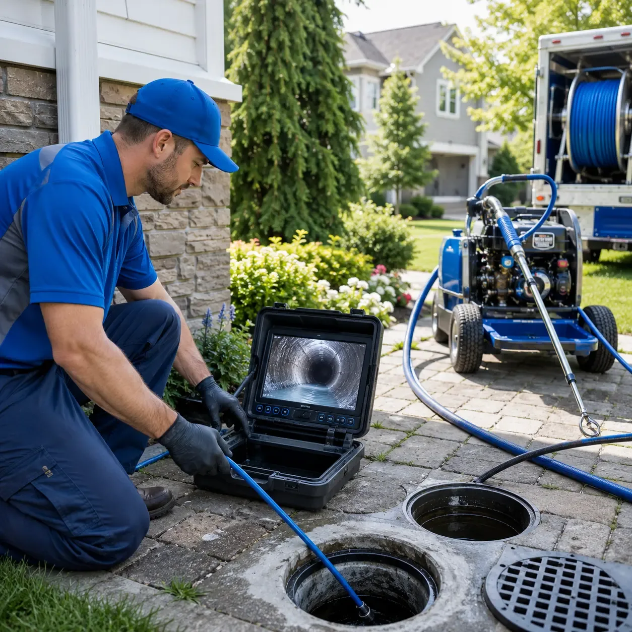Outdoor drain cleaning professionals serving Cherry Creek, NY