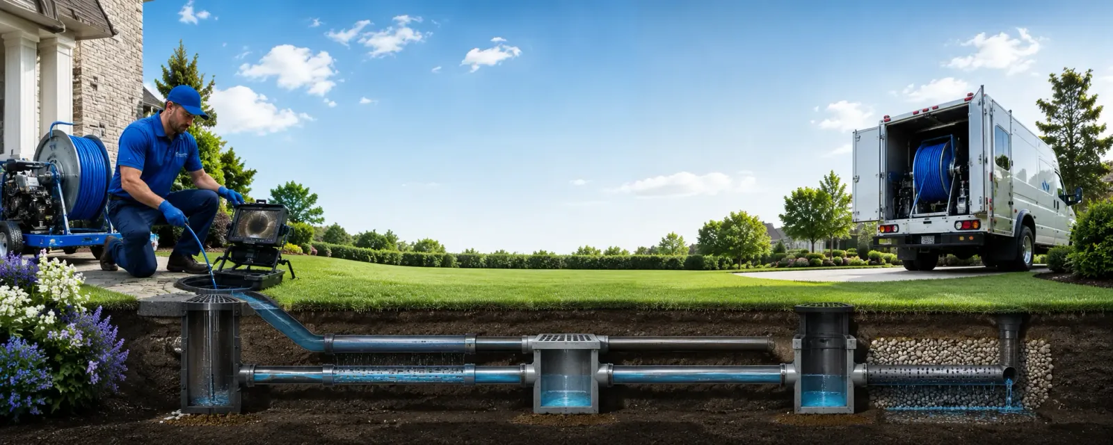 Outdoor drain cleaning information for Cherry Creek, NY